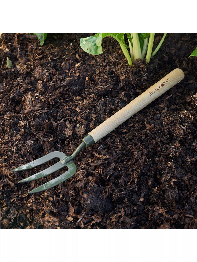 Burgon & Ball BoronGreen garden fork mid-length handle, UK version
