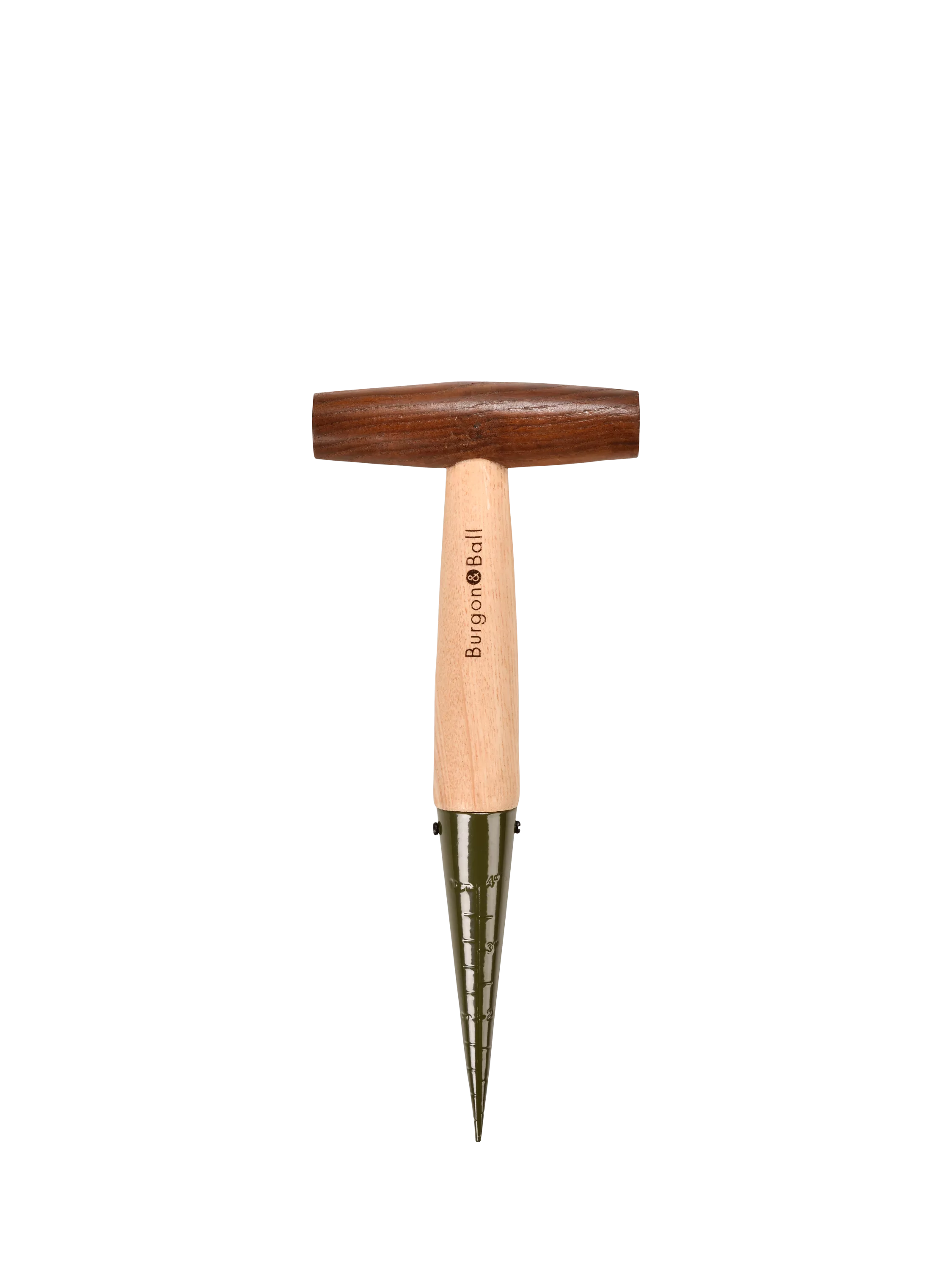 Burgon & Ball BoronGreen RHS dibber with depth gauge, imported from the UK
