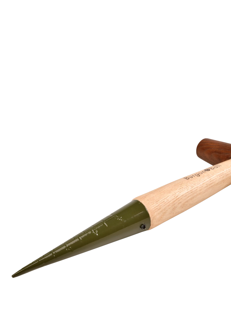 Burgon & Ball BoronGreen RHS dibber with depth gauge, imported from the UK
