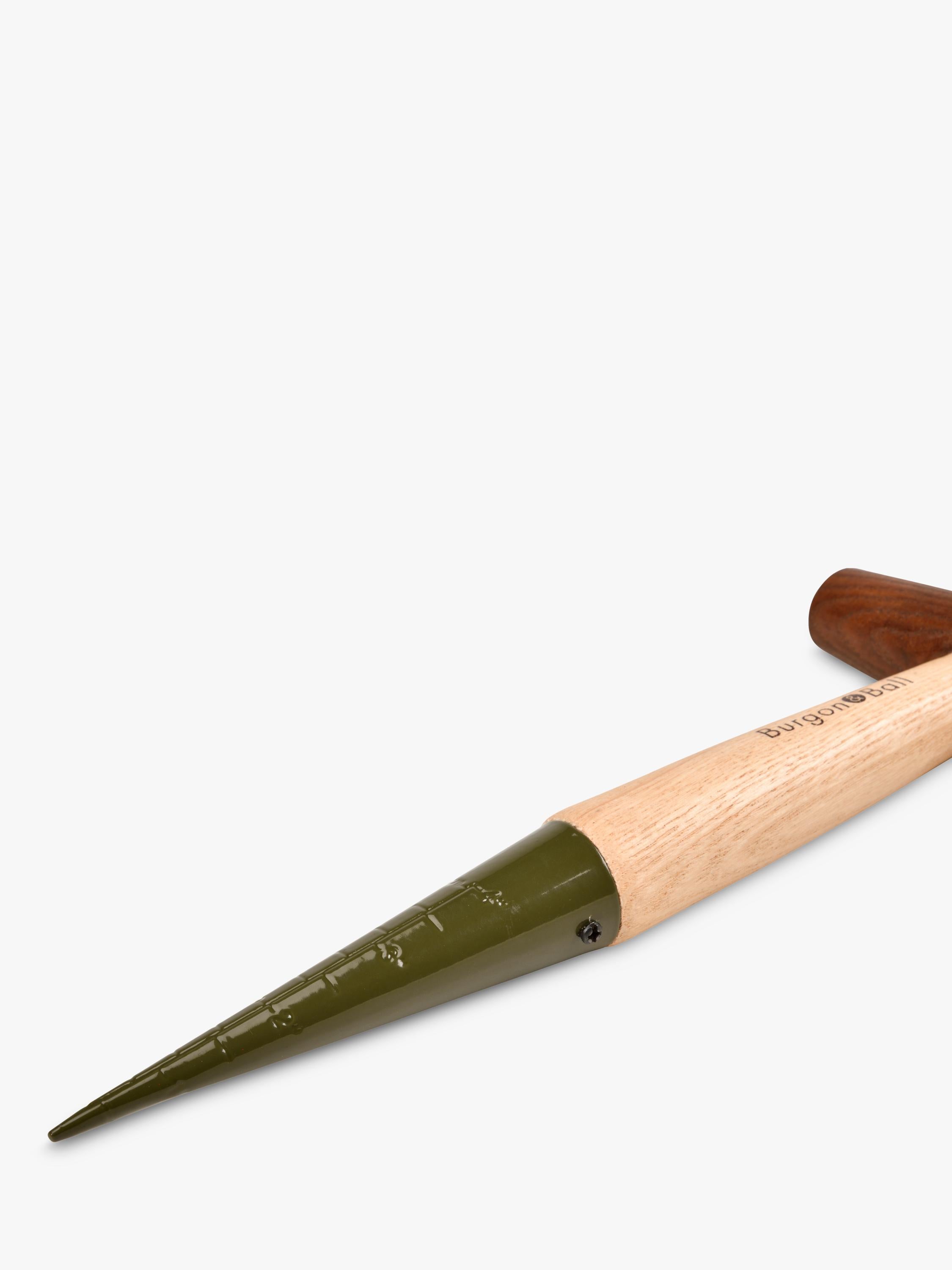 Burgon & Ball BoronGreen RHS dibber with depth gauge, imported from the UK