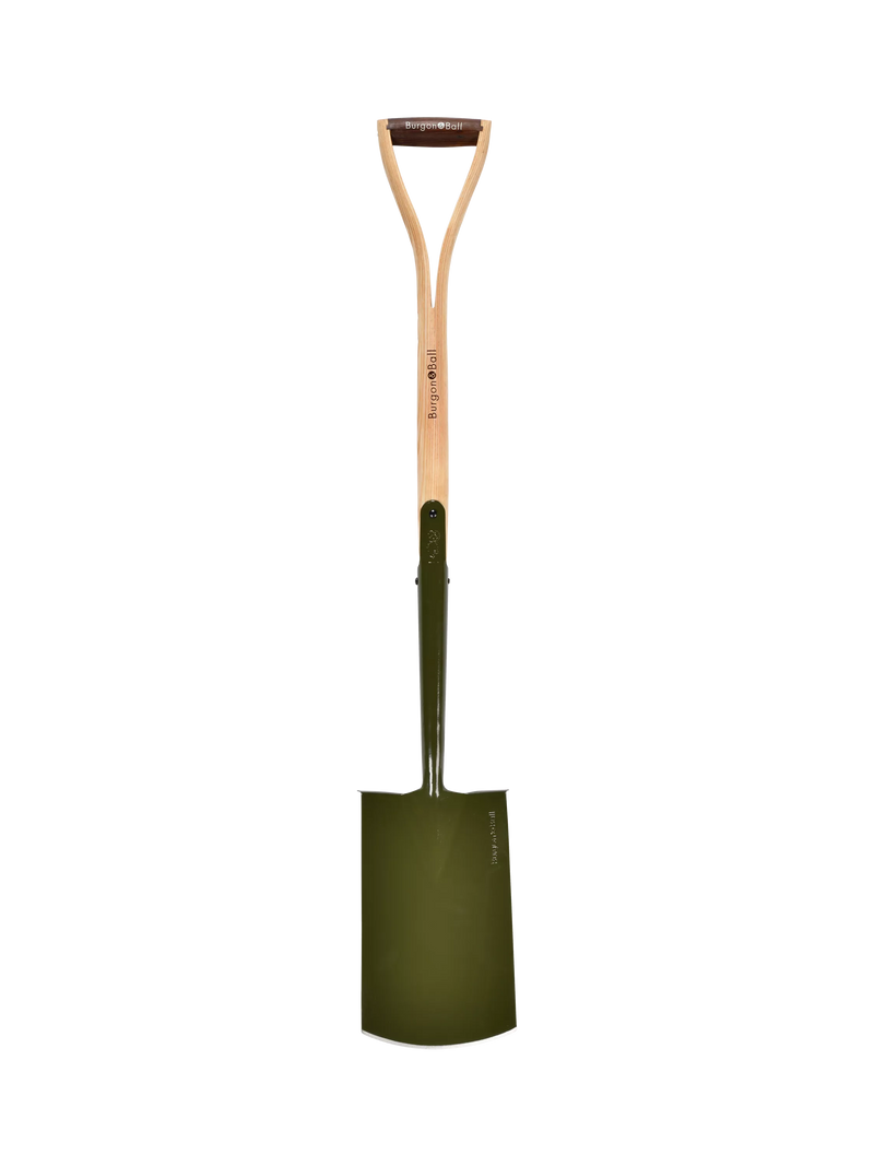 Burgon & Ball BoronGreen digging spade green, imported from the UK