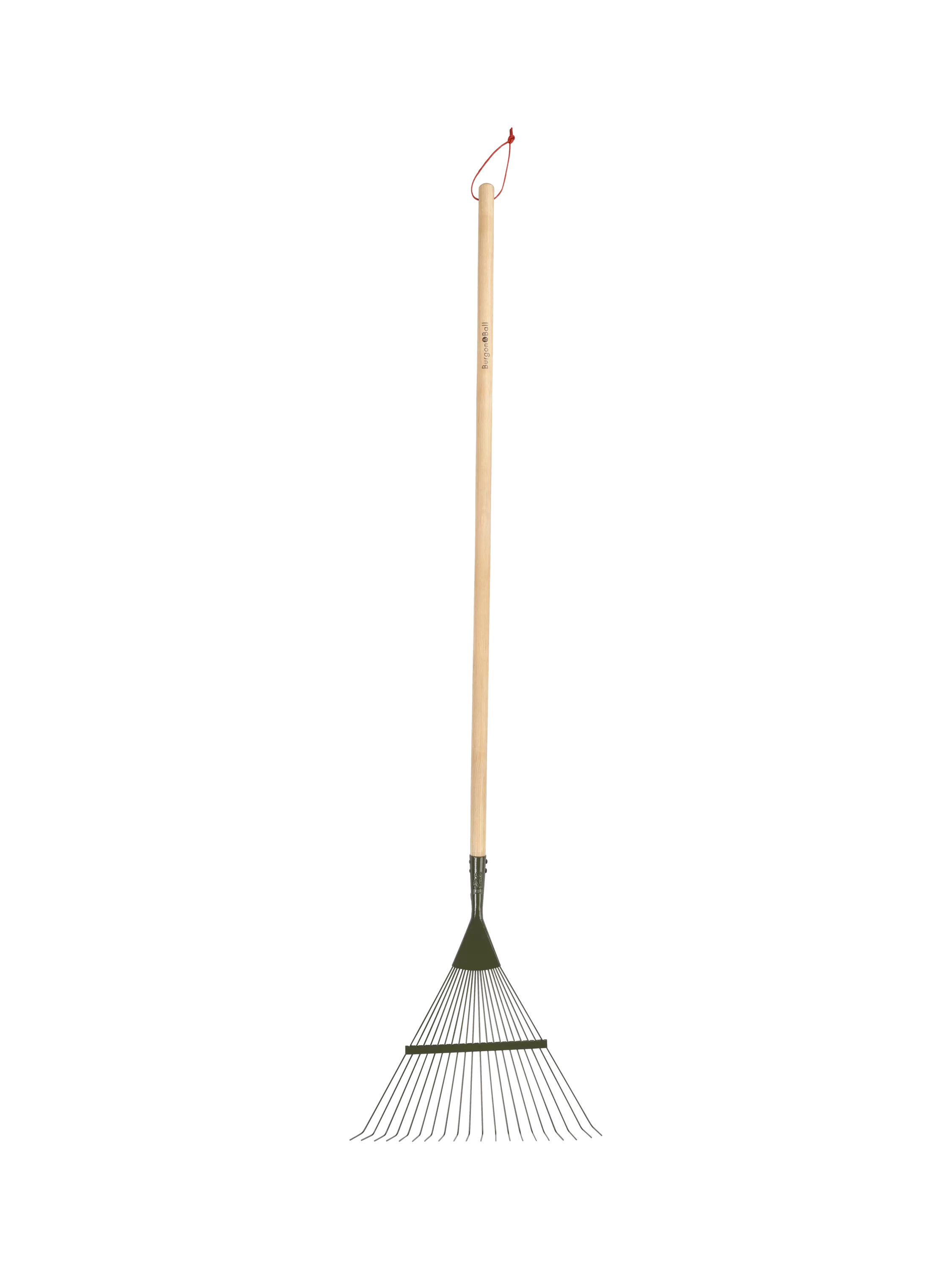 Burgon & Ball BoronGreen lawn rake green (British brand)
