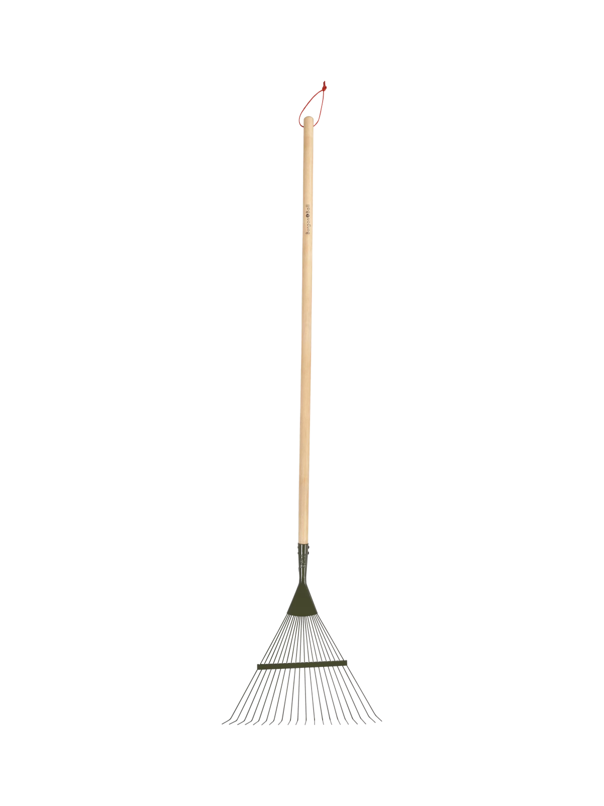 Burgon & Ball BoronGreen lawn rake green (British brand)