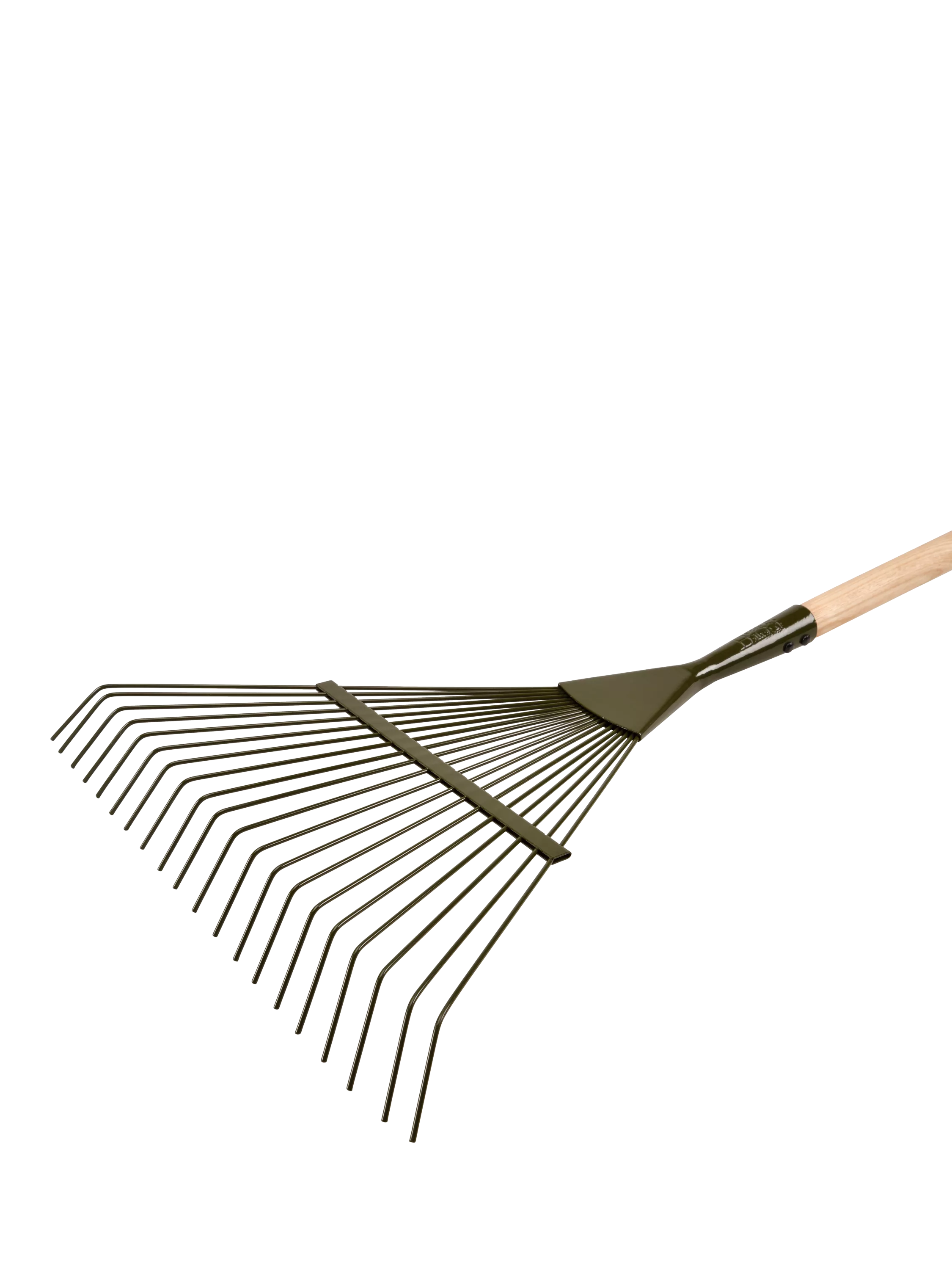 Burgon & Ball BoronGreen lawn rake green (British brand)