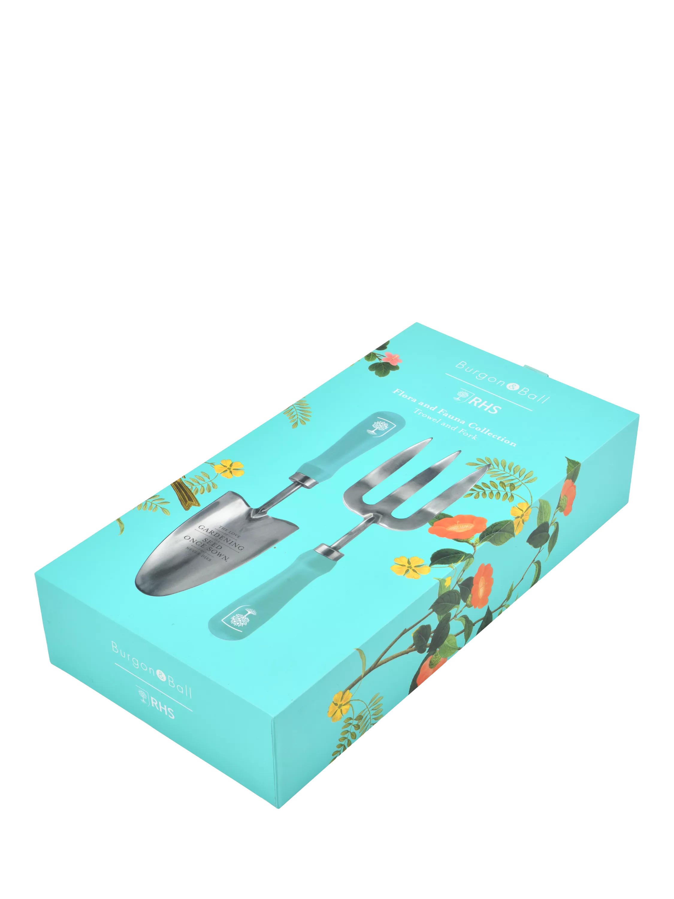 Burgon & Ball RHS trowel fork gift set, imported from the UK