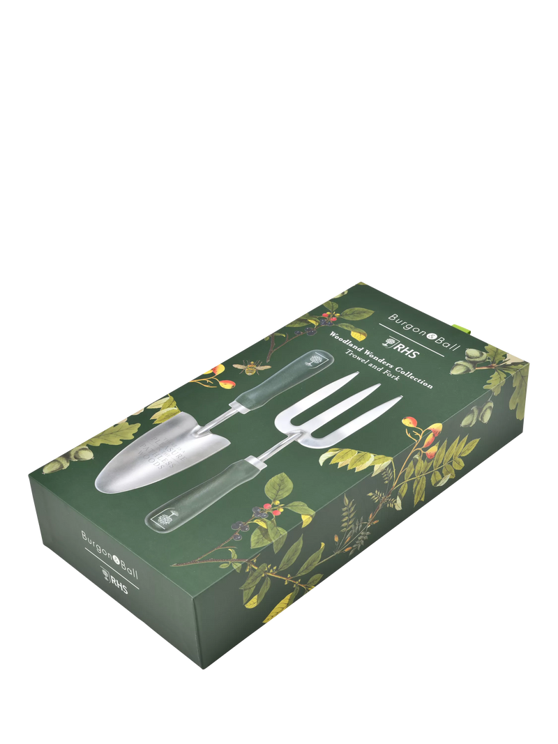 Burgon & Ball Woodland Wonders trowel and fork set (British brand)