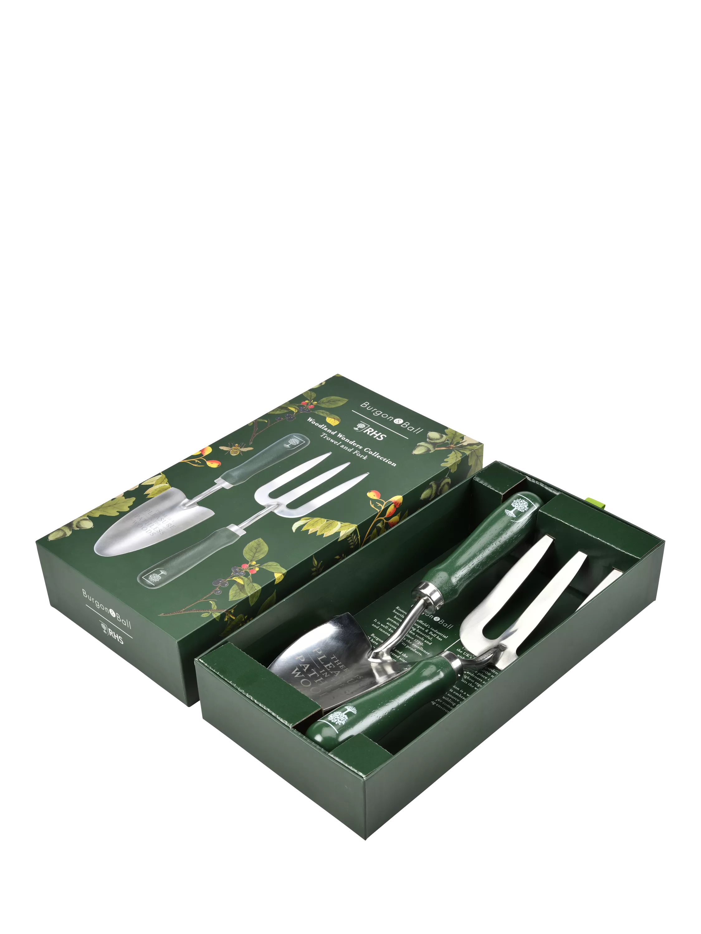 Burgon & Ball Woodland Wonders trowel and fork set (British brand)