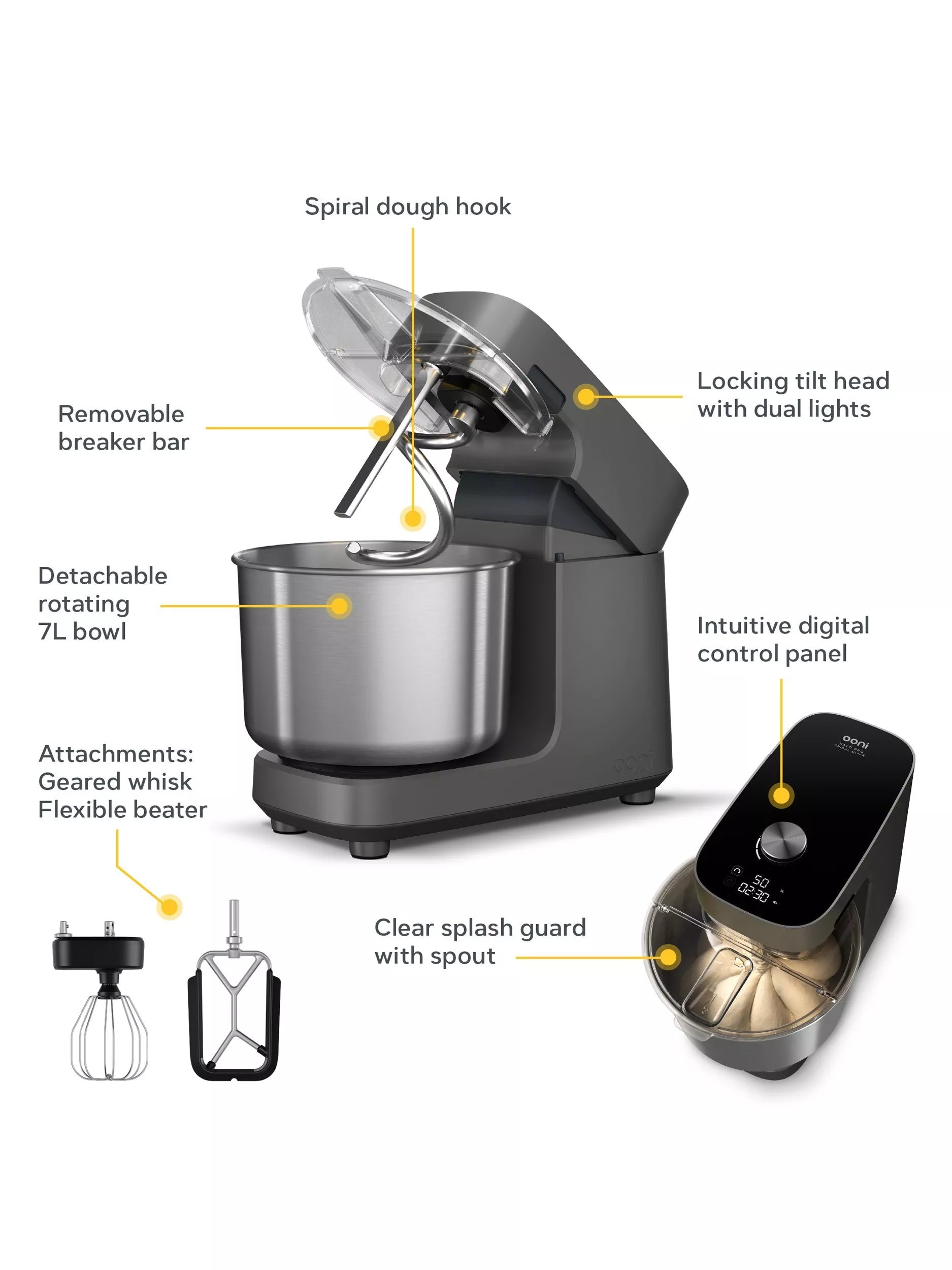 Ooni Halo Pro stand mixer - British product