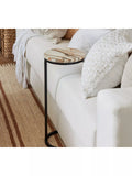 Pottery Barn Marble C-Table, golden finish, UK version