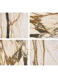 Pottery Barn Marble C-Table, golden finish, UK version