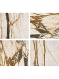 Pottery Barn Marble C-Table, golden finish, UK version