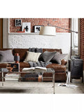 Pottery Barn Ludlow black accent table with storage - imported from the UK