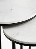 Pottery Barn nesting side tables round bronze set of 2, UK version