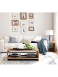 Pottery Barn Malibu nesting side table set natural seagrass - British product
