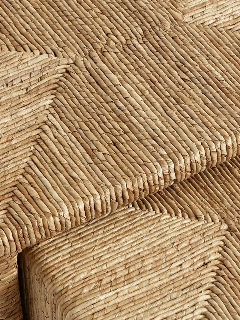 Pottery Barn Malibu nesting side table set natural seagrass - British product