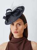 John Lewis Amelie Small Disc Fascinator, Navy