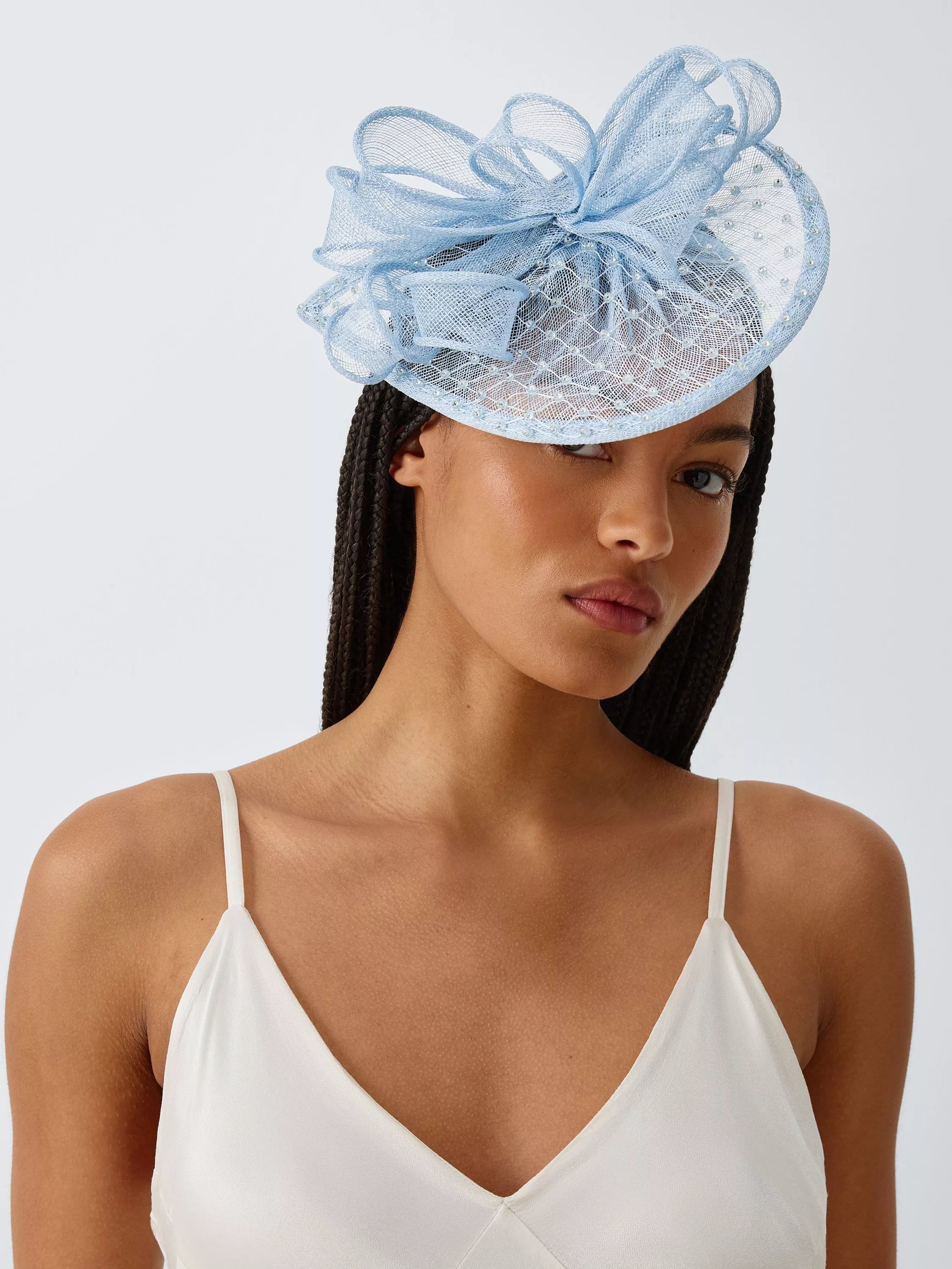 John Lewis Camelia Diamante fascinator - British product