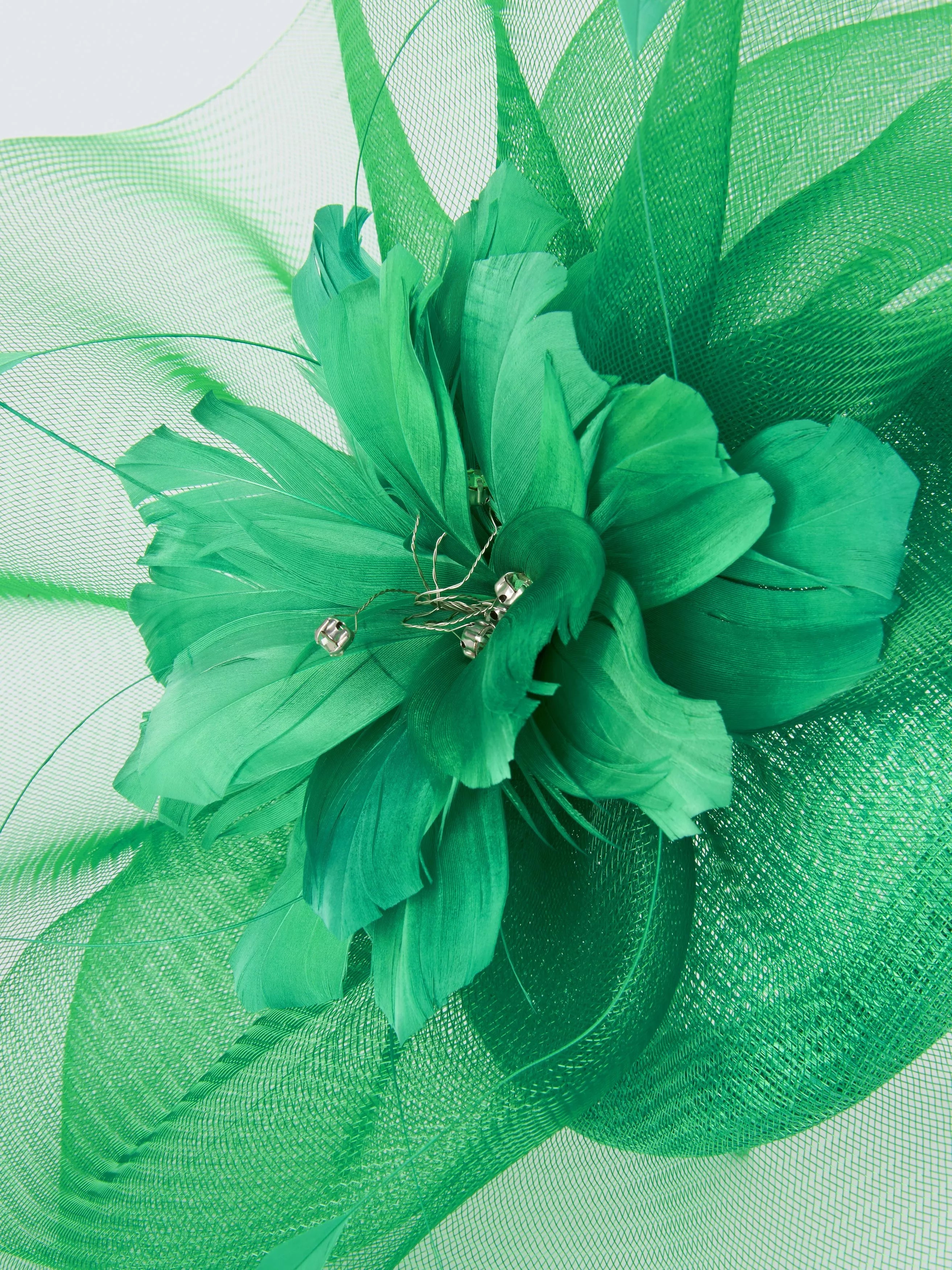 Snoxells small disc fascinator layered mesh embellishment, UK version