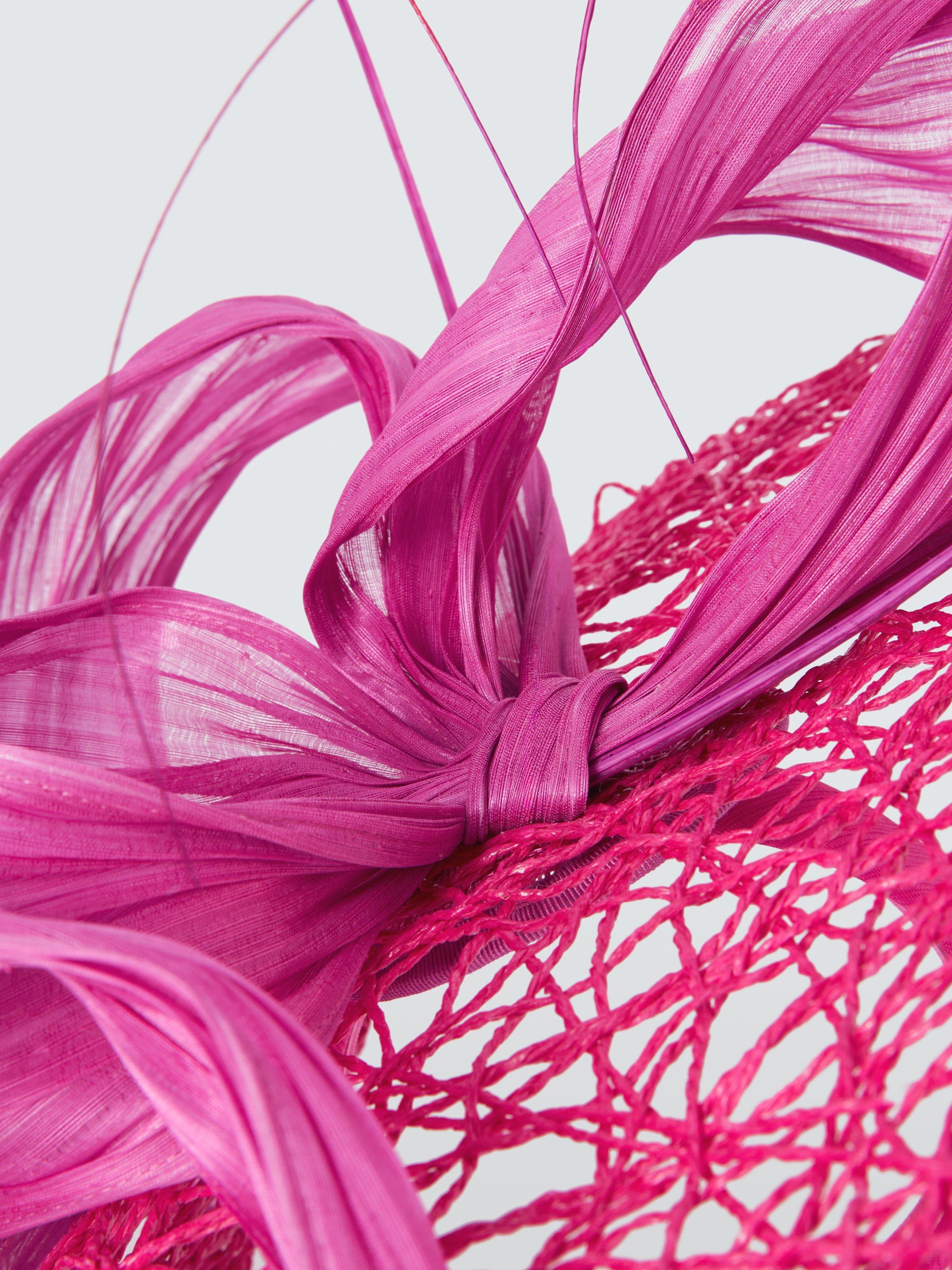 Snoxells lattice disc fascinator fuschia, UK version