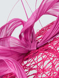 Snoxells lattice disc fascinator fuschia, UK version