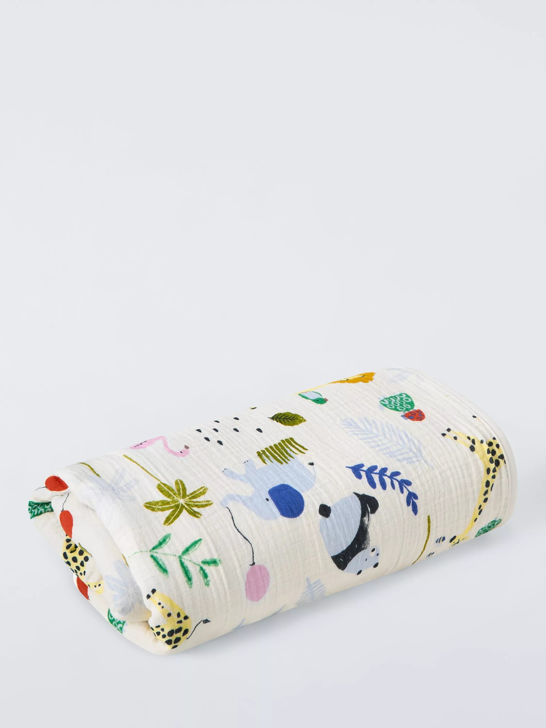 John Lewis muslin blanket Eden Safari Multi 120x120cm, imported from the UK