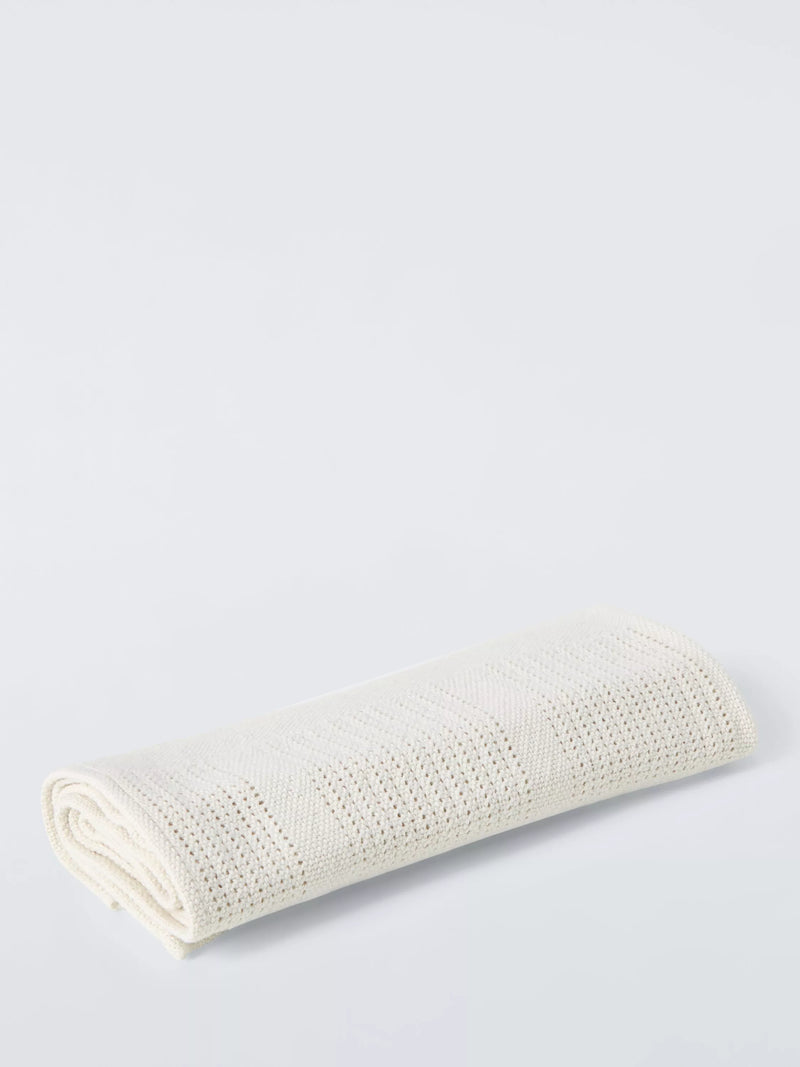 John Lewis baby essential cellular blanket natural, imported from the UK