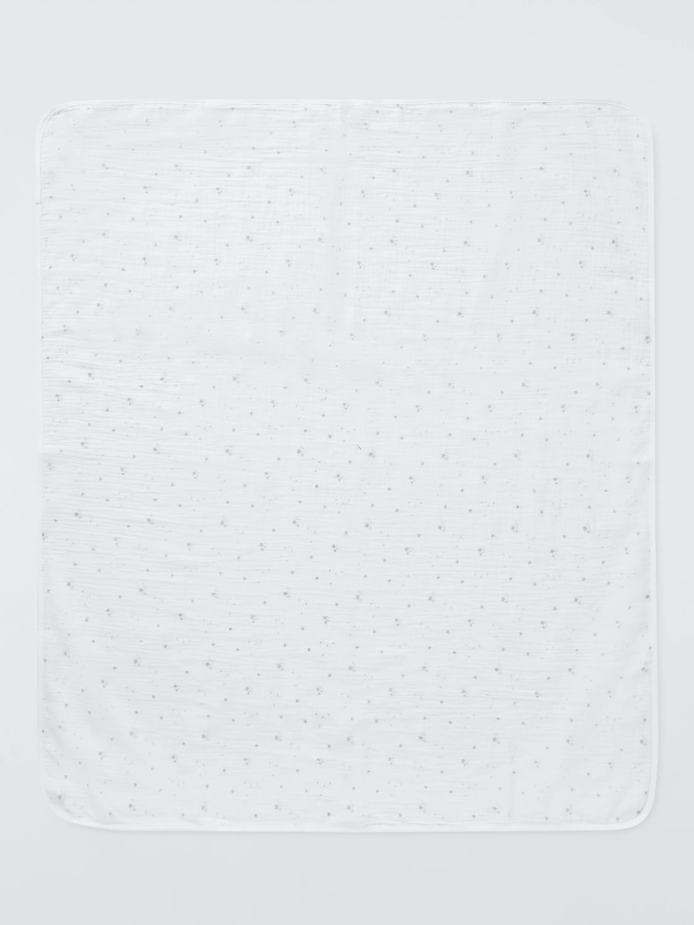 John Lewis cotton muslin blanket with star print 80x100cm, imported from the UK