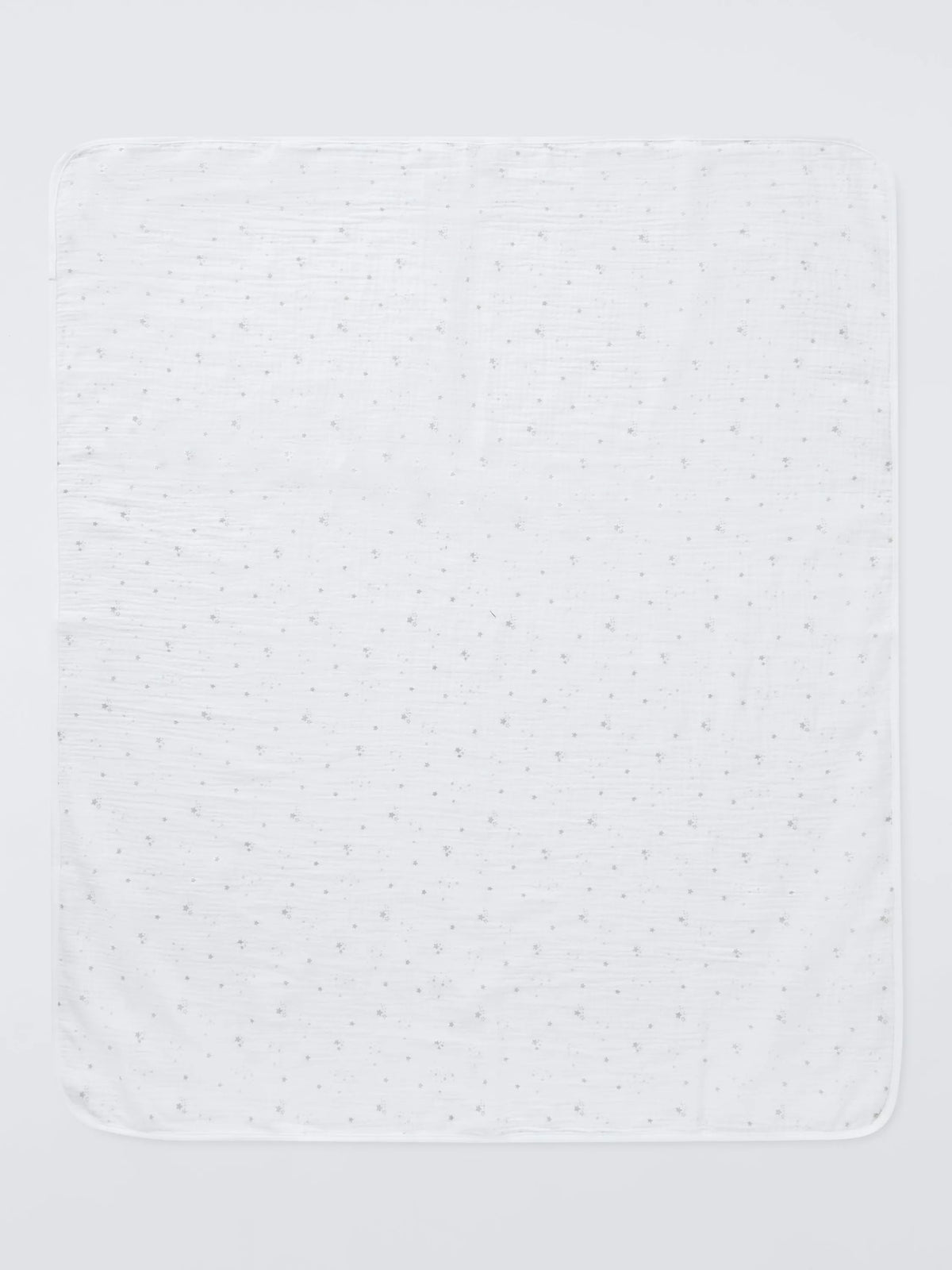 John Lewis cotton muslin blanket with star print 80x100cm, imported from the UK