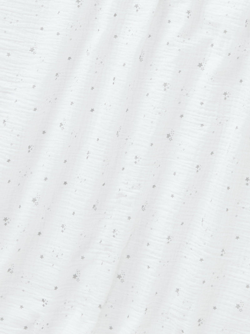 John Lewis cotton muslin blanket with star print 80x100cm, imported from the UK