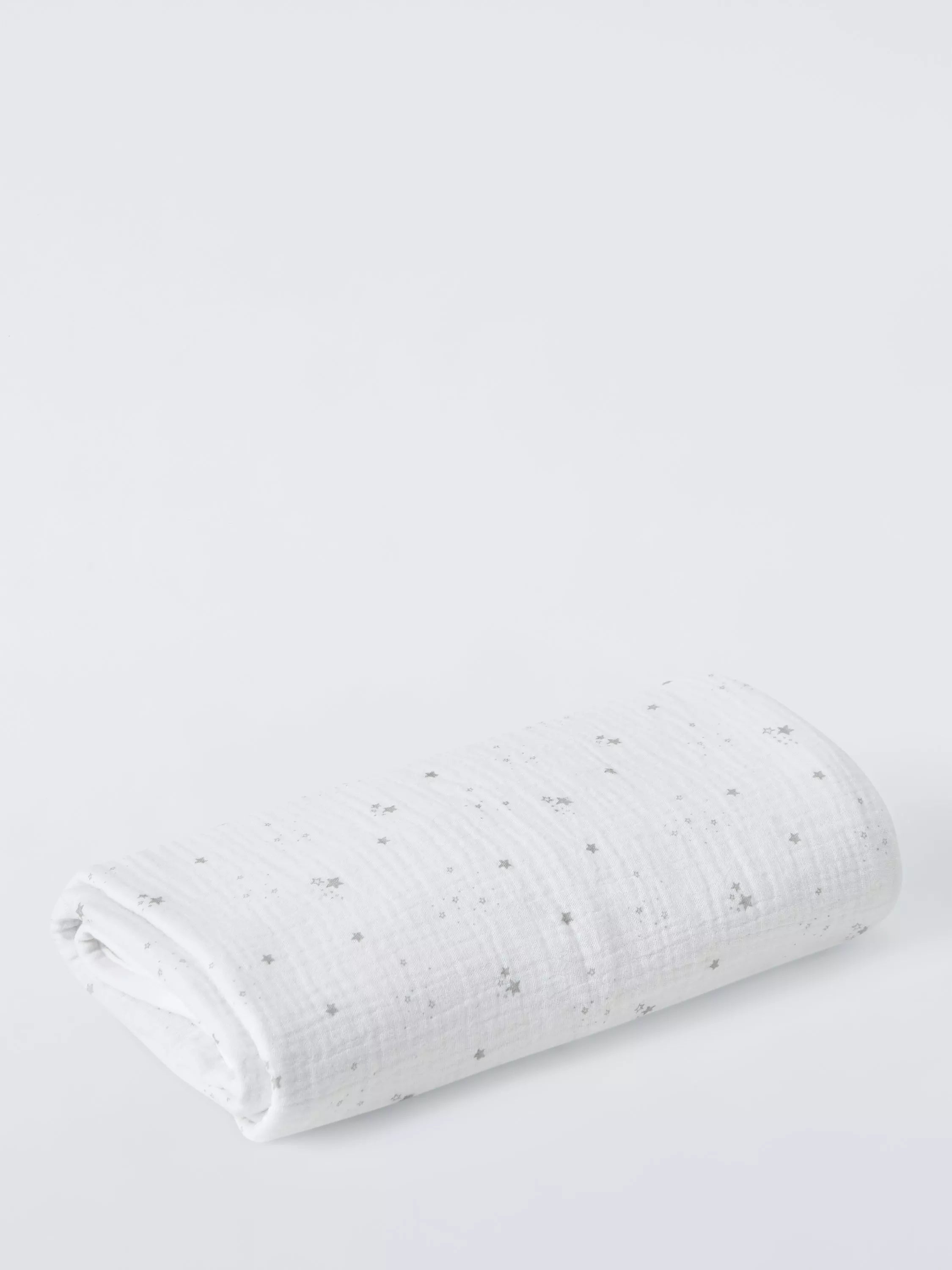 John Lewis cotton muslin blanket with star print 80x100cm, imported from the UK