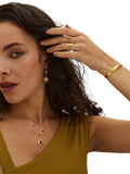 Ottoman Hands gold star pendant necklace 18 inch chain - British product