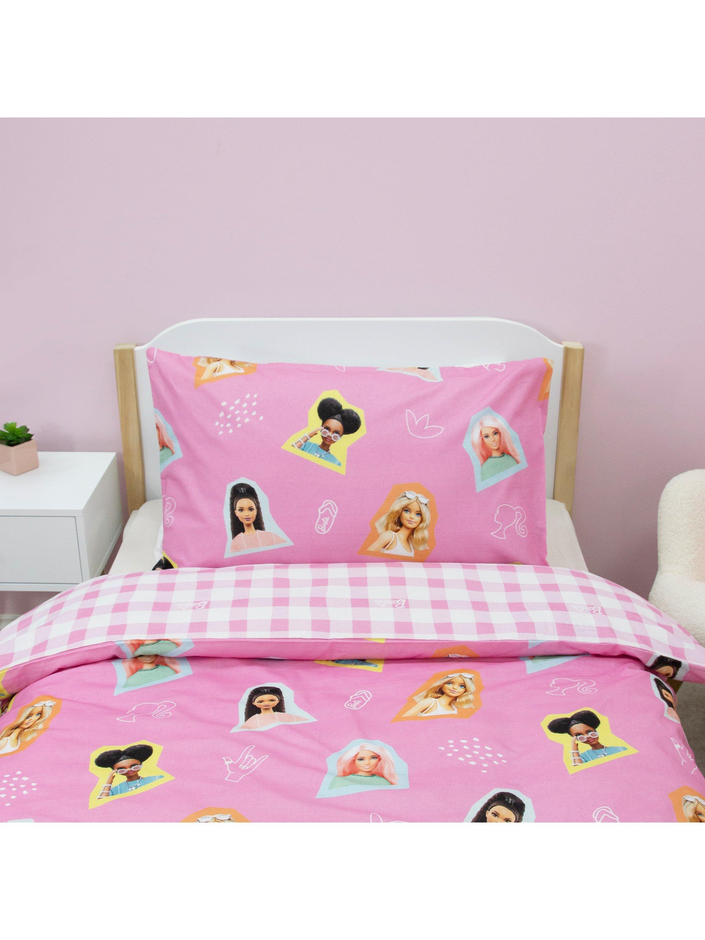Barbie reversible duvet cover set single, imported from the UK