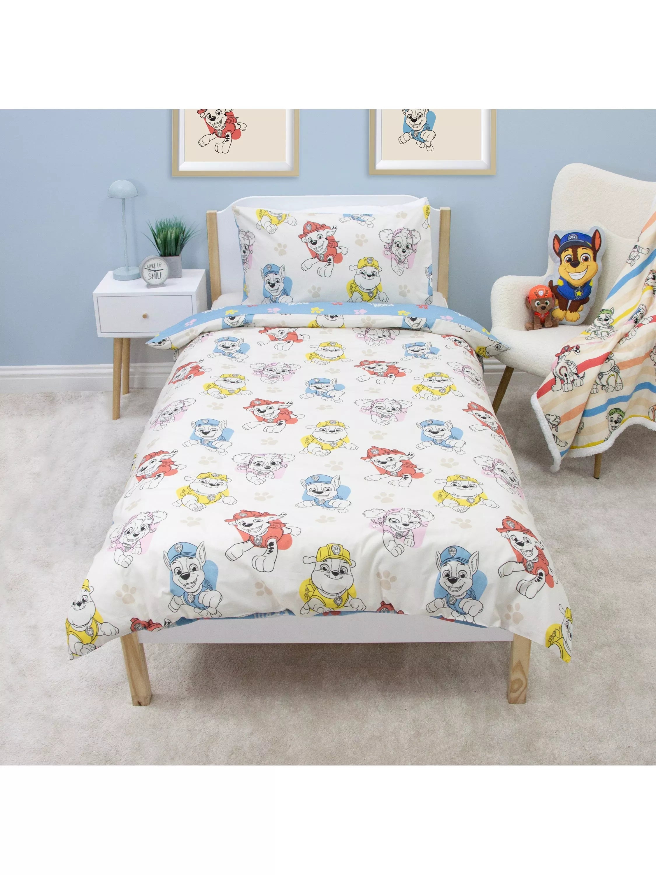 Paw Patrol reversible bedding set single - British product