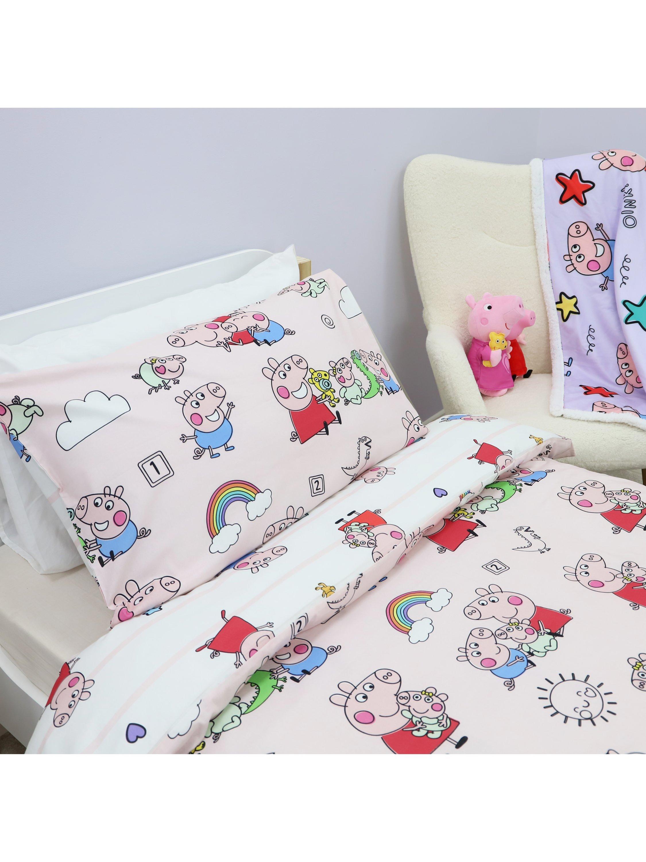 Peppa Pig reversible duvet set single, UK version