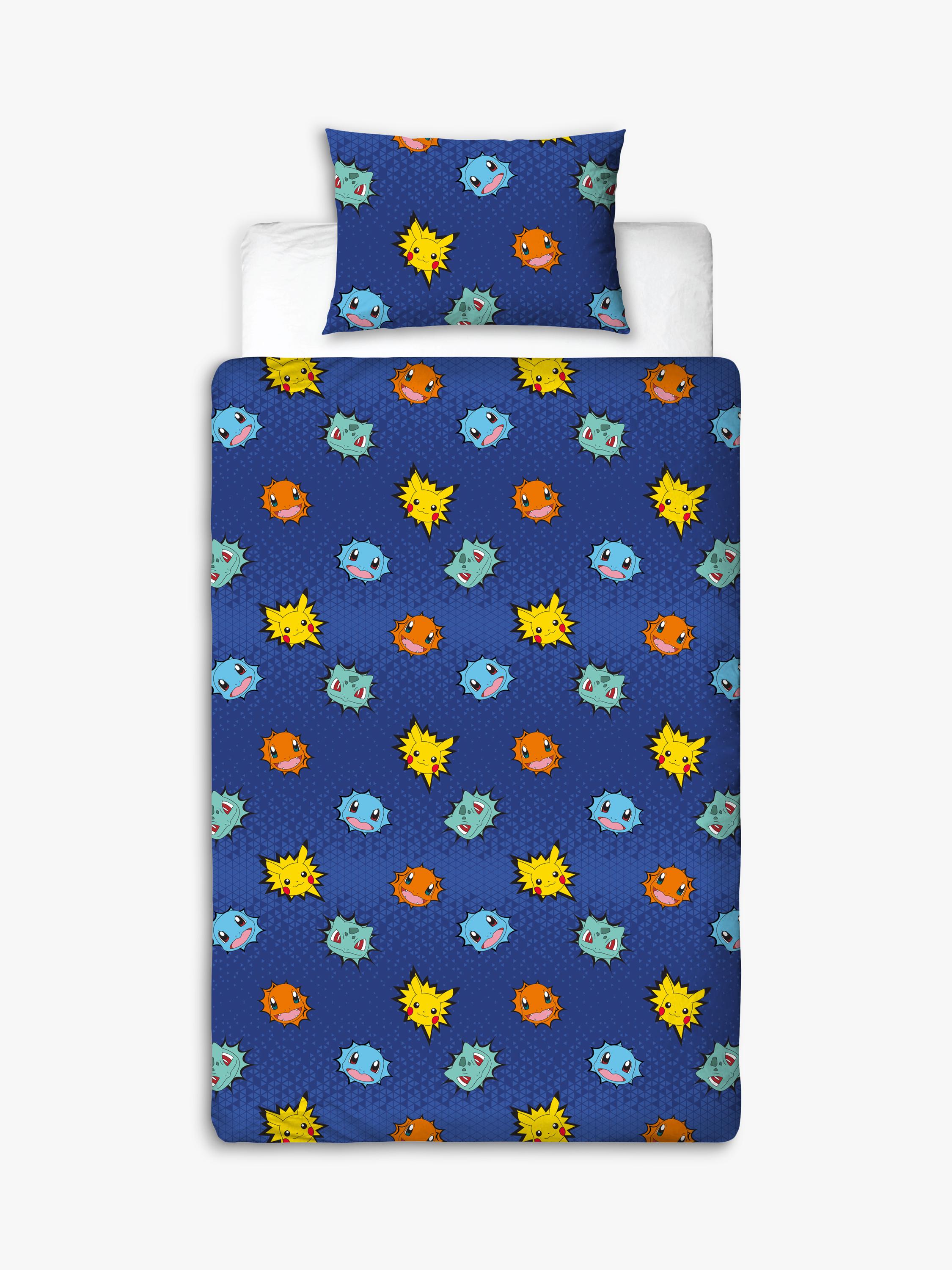 Pokémon reversible duvet cover set single bed, UK version