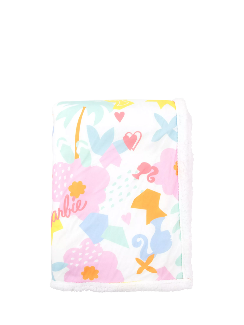 Barbie sherpa fleece blanket single 150x100cm - British product