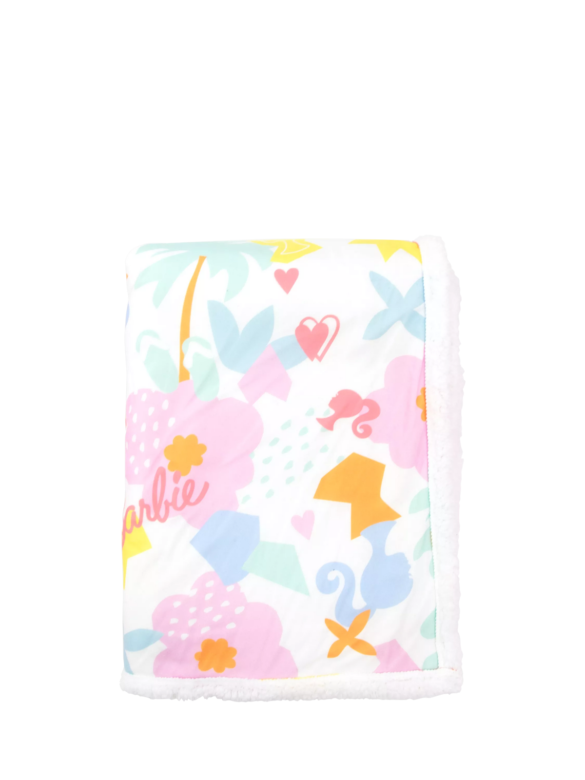 Barbie sherpa fleece blanket single 150x100cm - British product