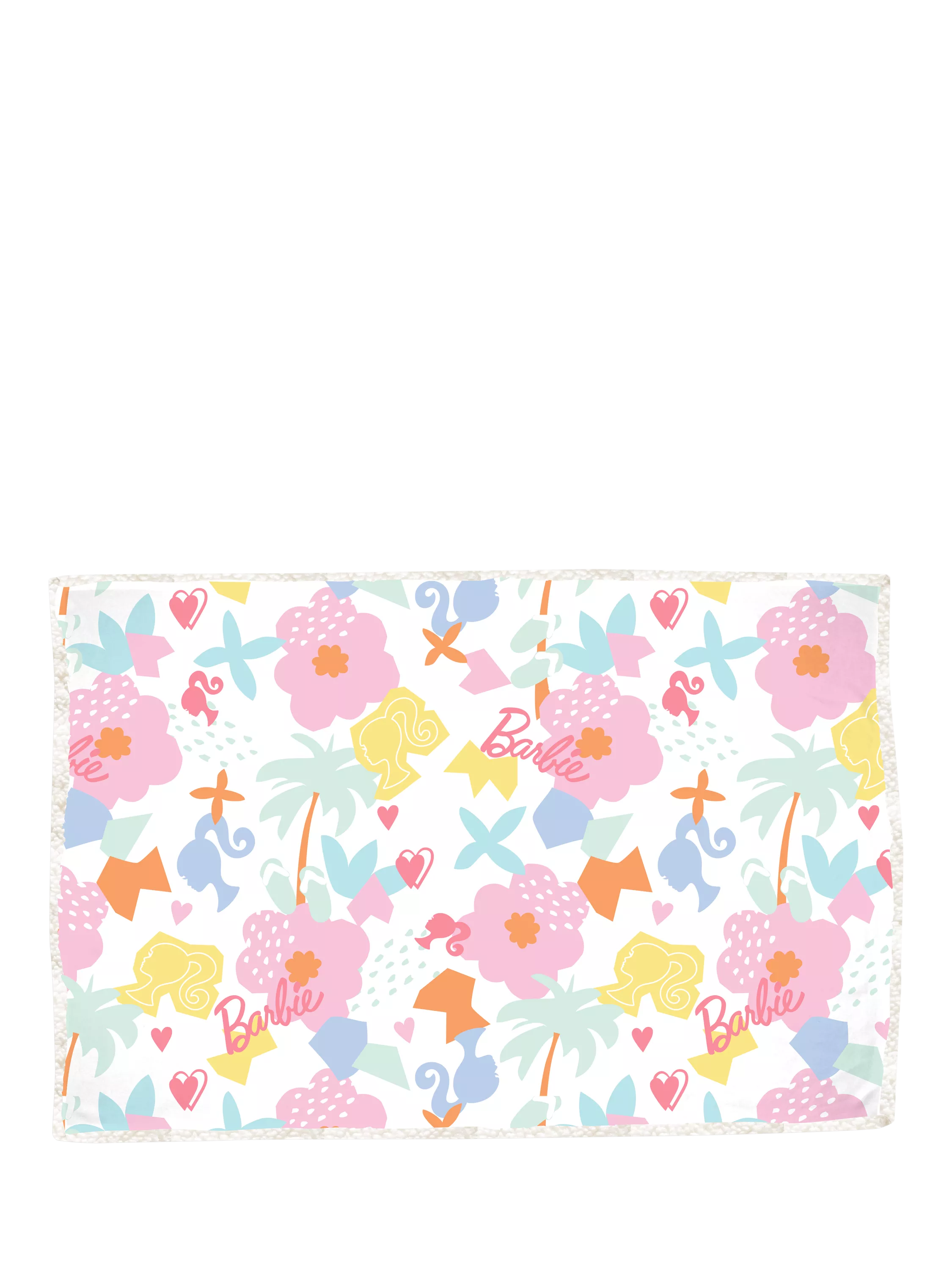 Barbie sherpa fleece blanket single 150x100cm - British product