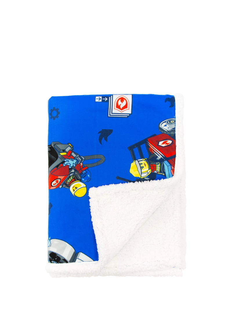 LEGO City sherpa fleece blanket single 150x100cm (British brand)