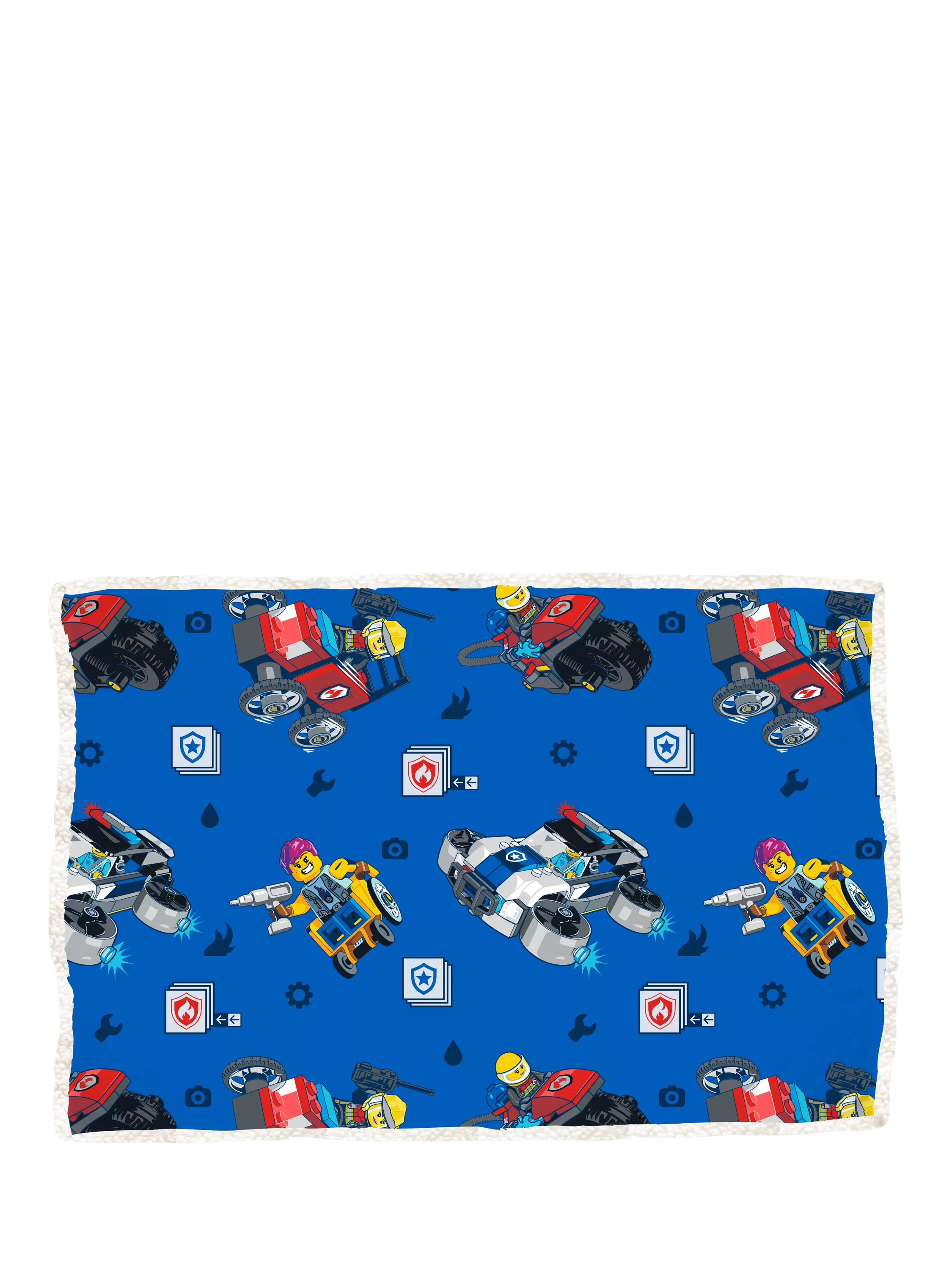 LEGO City sherpa fleece blanket single 150x100cm (British brand)