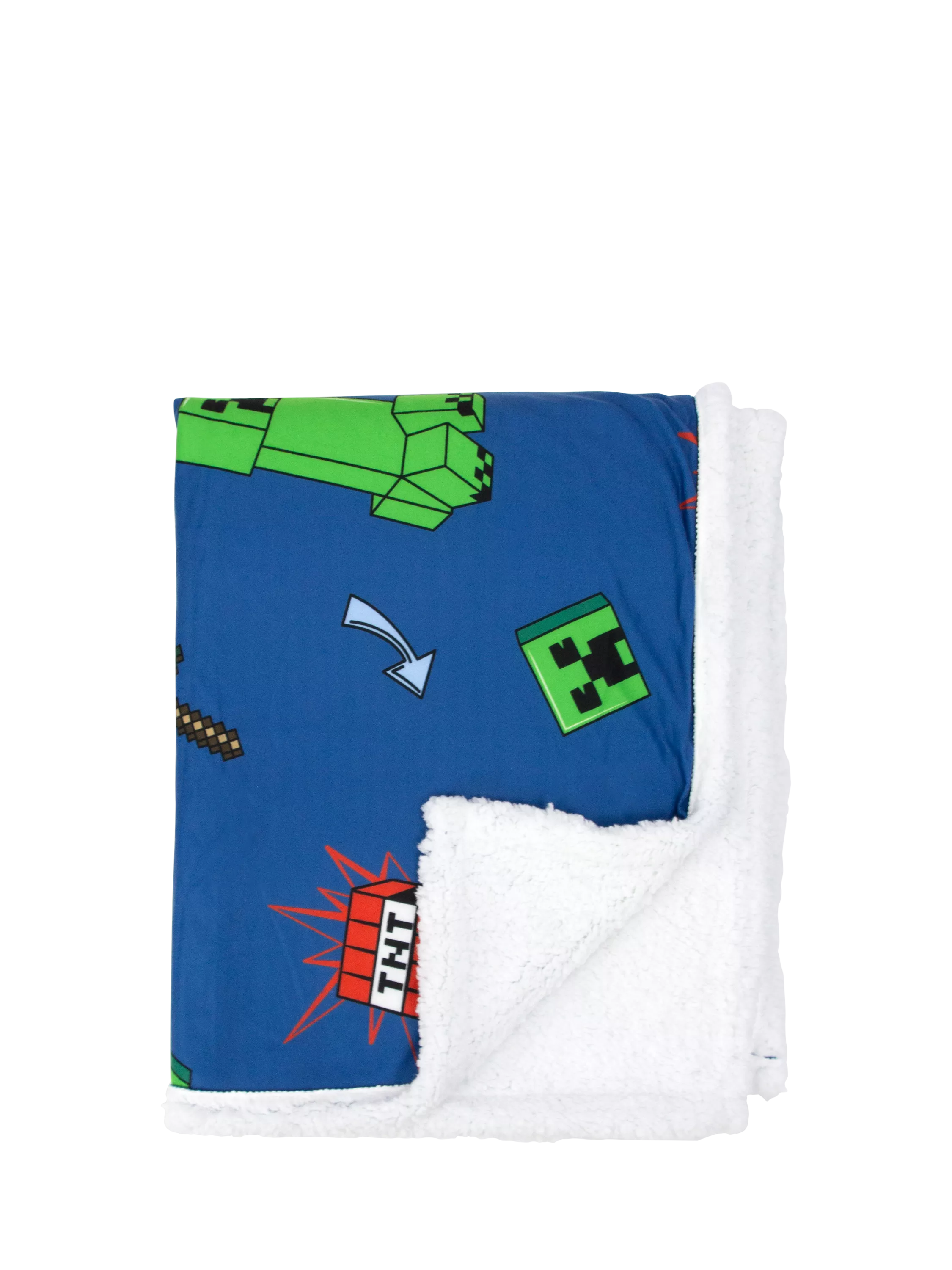 Minecraft sherpa fleece blanket (British brand)