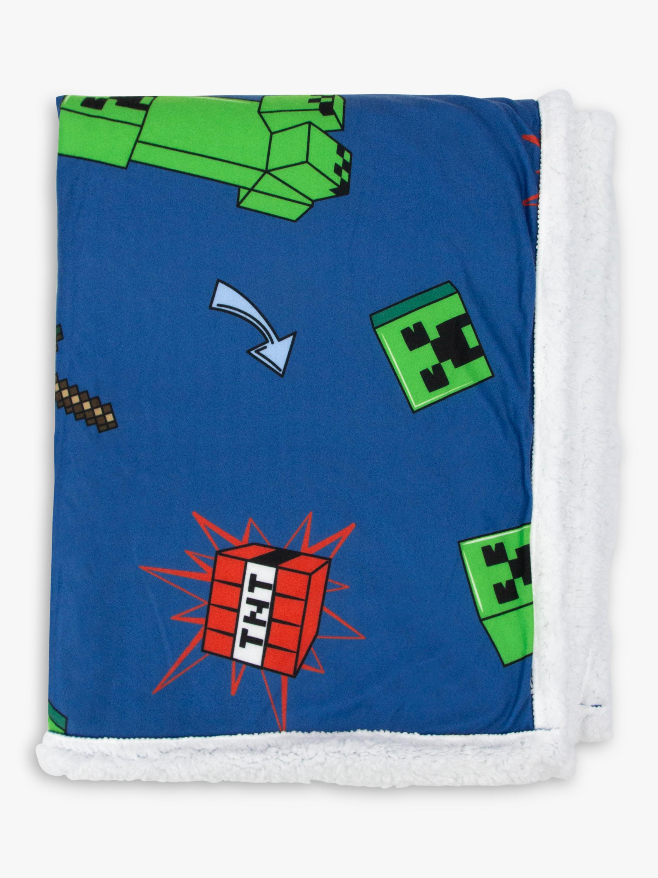 Minecraft sherpa fleece blanket (British brand)
