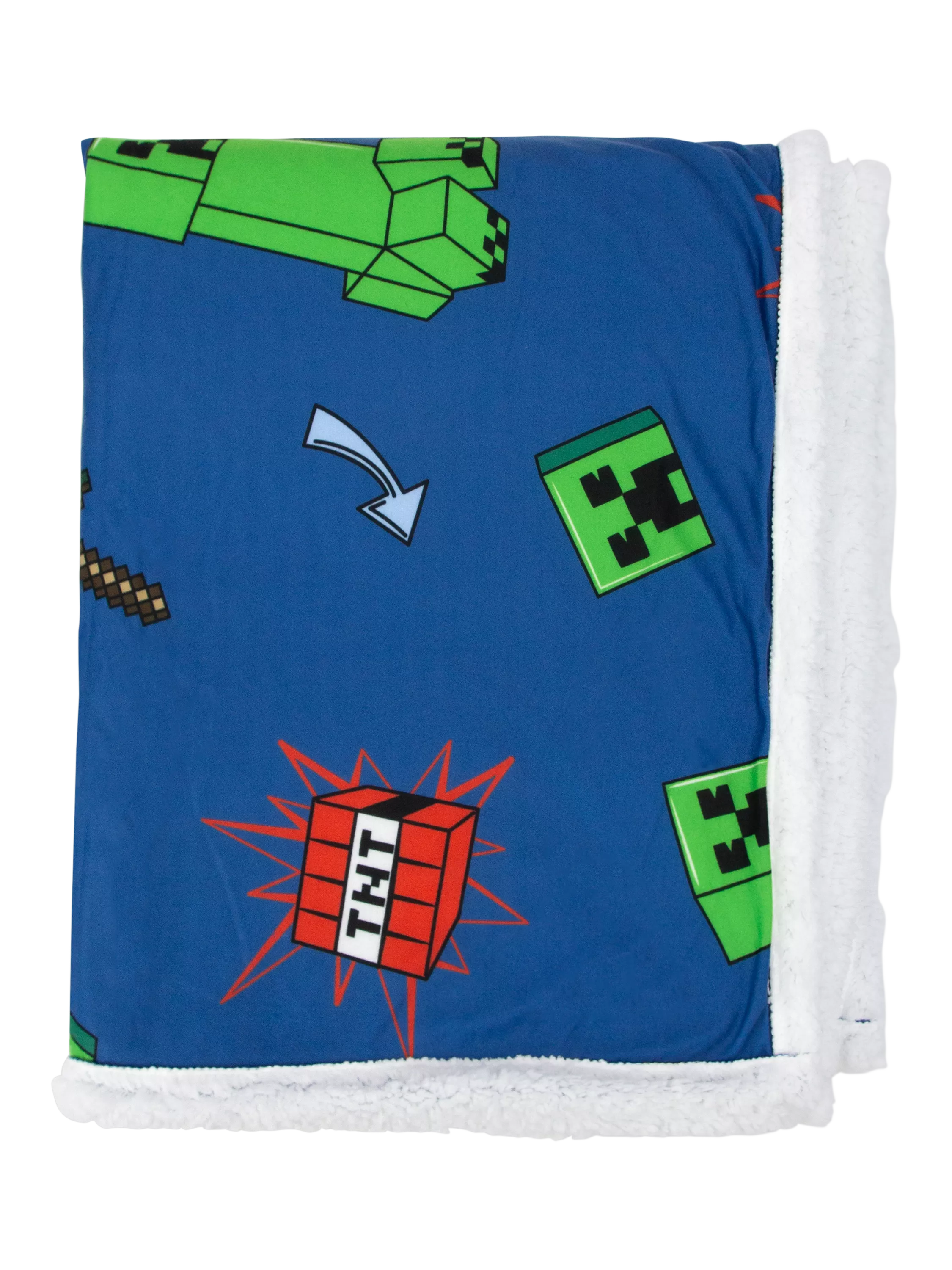 Minecraft sherpa fleece blanket (British brand)
