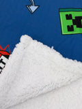 Minecraft sherpa fleece blanket (British brand)