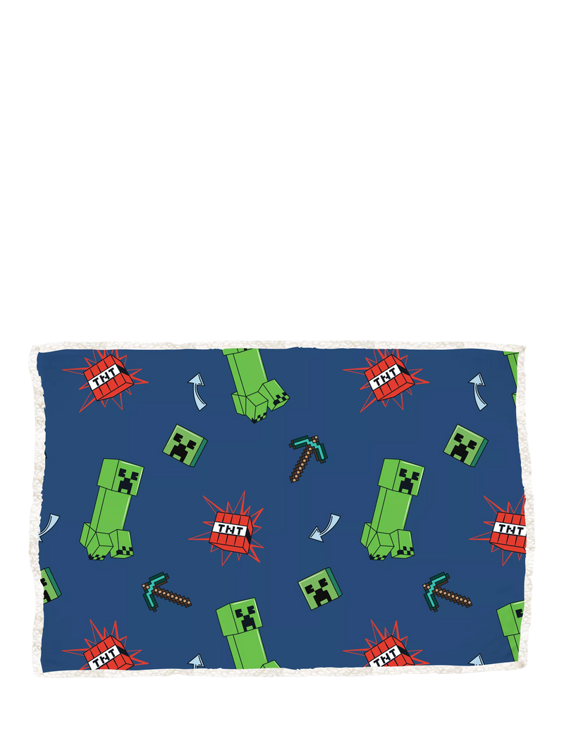 Minecraft sherpa fleece blanket (British brand)