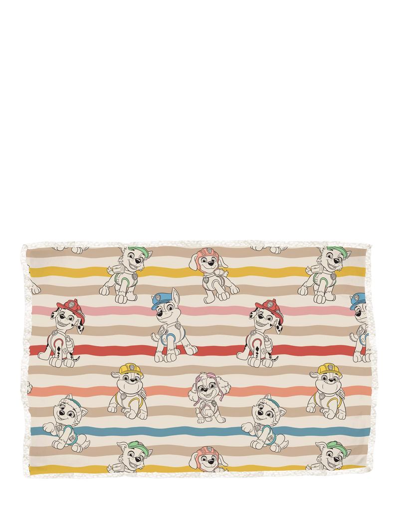 Paw Patrol sherpa fleece blanket single size, UK version