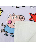 Peppa Pig sherpa fleece blanket 100x150cm - British product