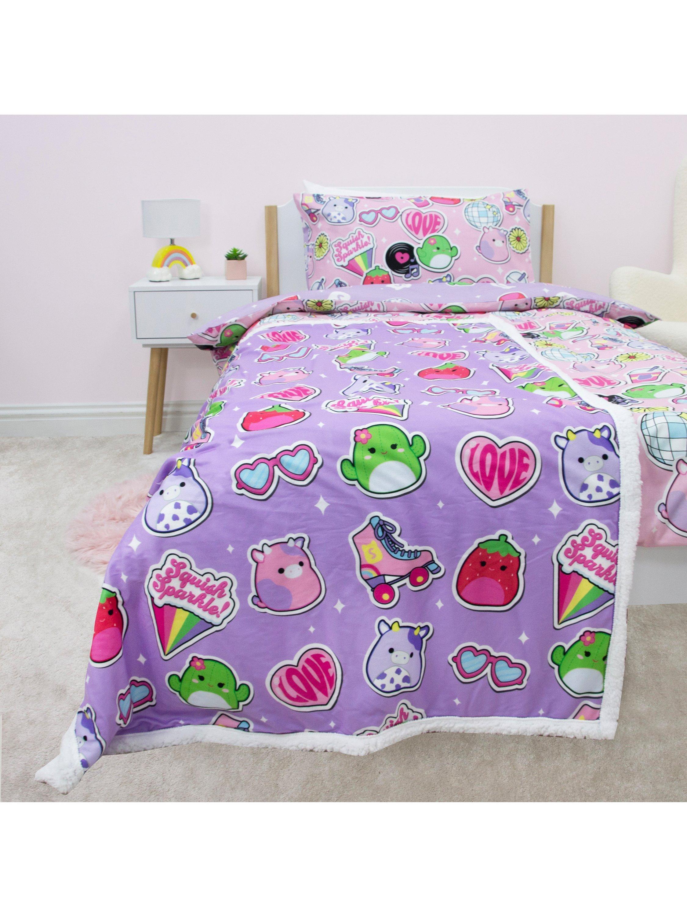 Squishmallows sherpa fleece blanket 150x100cm, imported from the UK