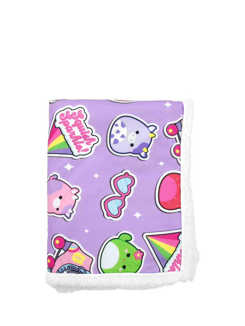 Squishmallows sherpa fleece blanket 150x100cm, imported from the UK