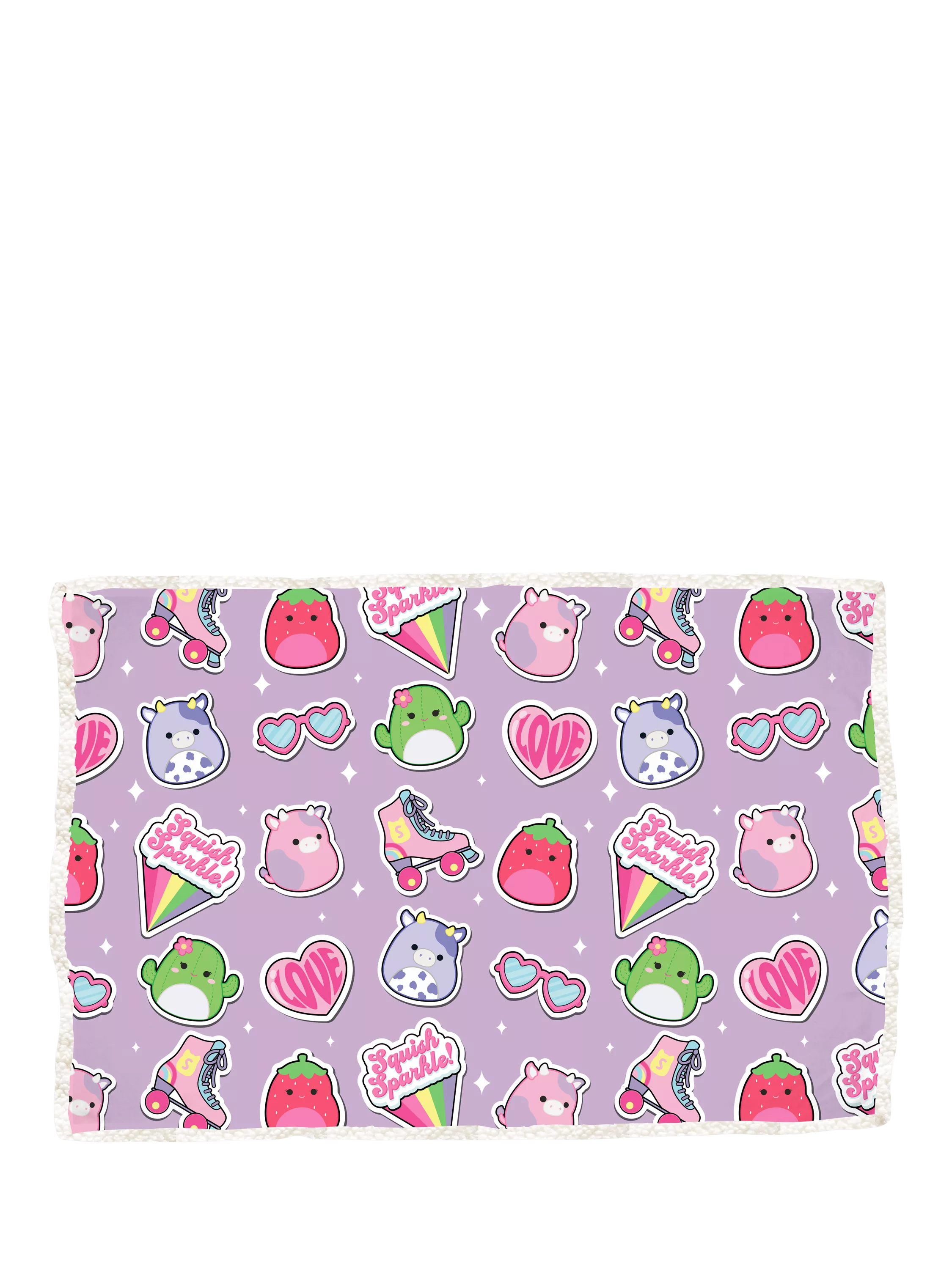 Squishmallows sherpa fleece blanket 150x100cm, imported from the UK